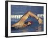 Female Swimmer in Action-null-Framed Photographic Print