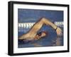 Female Swimmer in Action-null-Framed Photographic Print