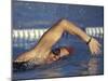 Female Swimmer in Action-null-Mounted Photographic Print