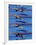 Female Swimmers at the Start of a Race-null-Framed Photographic Print