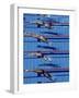 Female Swimmers at the Start of a Race-null-Framed Photographic Print