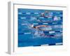 Female Swimmers Competing in a Freestyle Race-null-Framed Photographic Print