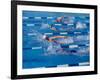 Female Swimmers Competing in a Freestyle Race-null-Framed Photographic Print