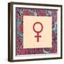 Female Symbol - Feminism-Swedish Marble-Framed Art Print