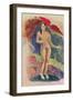 Female Tahitian Nude-Paul Gauguin-Framed Giclee Print