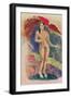 Female Tahitian Nude-Paul Gauguin-Framed Giclee Print