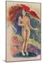 Female Tahitian Nude-Paul Gauguin-Mounted Giclee Print