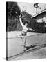 Female Tennis Player Reaching for Shot-null-Stretched Canvas