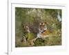 Female Tiger, with Four-Month-Old Cub, Bandhavgarh National Park, India-Tony Heald-Framed Photographic Print