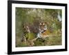 Female Tiger, with Four-Month-Old Cub, Bandhavgarh National Park, India-Tony Heald-Framed Photographic Print