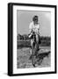 Female Tour Cyclist-null-Framed Photographic Print