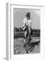 Female Tour Cyclist-null-Framed Photographic Print