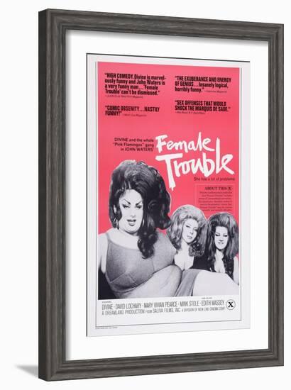 Female Trouble, 1974-null-Framed Art Print