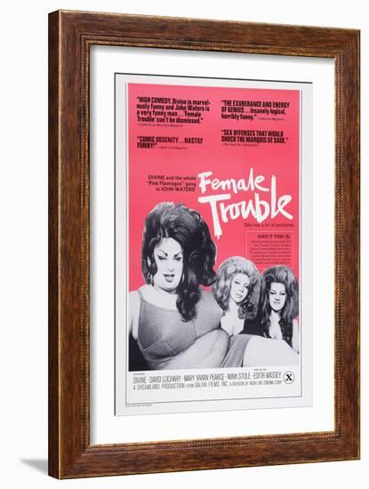 Female Trouble, 1974-null-Framed Art Print