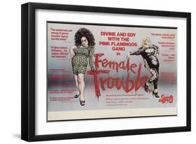 Female Trouble, Divine, Edith Massey, 1974-null-Framed Art Print