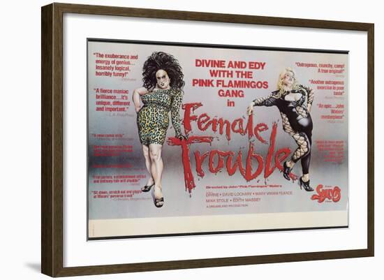 Female Trouble, Divine, Edith Massey, 1974-null-Framed Art Print