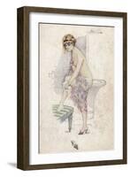 Female Type after Bath-null-Framed Art Print