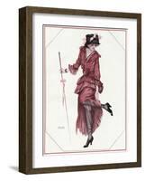 Female Type, Flirt 1914-Ernst Ludwig Kirchner-Framed Art Print