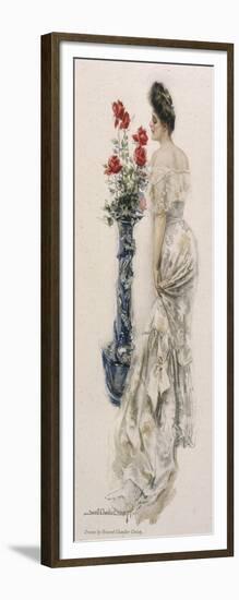 Female Type, Lacy Dress-Howard Chandler Christy-Framed Art Print