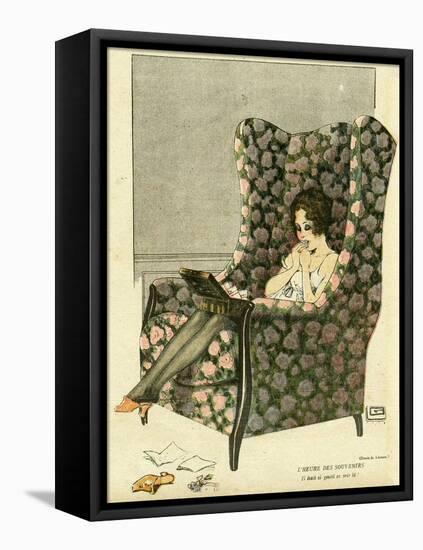 Female Type, Souvenirs-Georges Leonnec-Framed Stretched Canvas