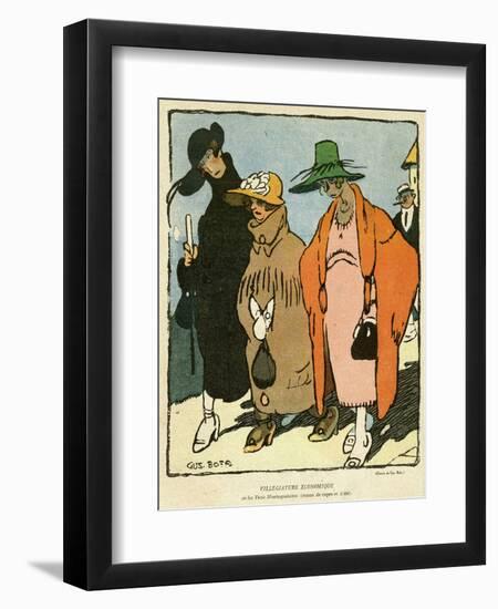 Female Types, 3 by Sea-Gus Bofa-Framed Art Print