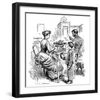 Female Typist, 1893-null-Framed Giclee Print