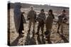 Female U.S. Marines on Patrol, with a Local Afghan Man in Helmand Province, 2010-null-Stretched Canvas