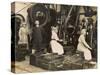 Female War Workers in a Manchester Munitions Factory-null-Stretched Canvas