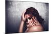 Female with Red Curly Hair-Luis Beltran-Mounted Photographic Print