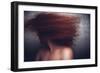 Female with Red Curly Hair-Luis Beltran-Framed Photographic Print