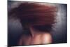 Female with Red Curly Hair-Luis Beltran-Mounted Photographic Print