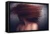 Female with Red Curly Hair-Luis Beltran-Framed Stretched Canvas