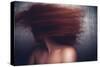 Female with Red Curly Hair-Luis Beltran-Stretched Canvas