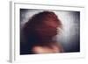 Female with Red Curly Hair-Luis Beltran-Framed Photographic Print