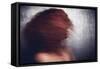 Female with Red Curly Hair-Luis Beltran-Framed Stretched Canvas