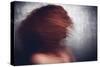 Female with Red Curly Hair-Luis Beltran-Stretched Canvas