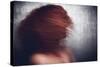 Female with Red Curly Hair-Luis Beltran-Stretched Canvas