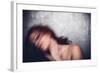 Female with Red Curly Hair-Luis Beltran-Framed Photographic Print