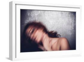 Female with Red Curly Hair-Luis Beltran-Framed Photographic Print