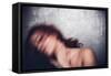 Female with Red Curly Hair-Luis Beltran-Framed Stretched Canvas