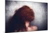 Female with Red Curly Hair-Luis Beltran-Mounted Photographic Print