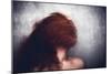 Female with Red Curly Hair-Luis Beltran-Mounted Photographic Print