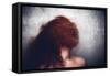 Female with Red Curly Hair-Luis Beltran-Framed Stretched Canvas