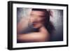 Female with Red Curly Hair-Luis Beltran-Framed Photographic Print