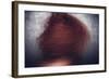 Female with Red Curly Hair-Luis Beltran-Framed Photographic Print