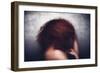 Female with Red Curly Hair-Luis Beltran-Framed Photographic Print