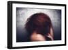 Female with Red Curly Hair-Luis Beltran-Framed Photographic Print