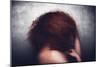 Female with Red Curly Hair-Luis Beltran-Mounted Photographic Print