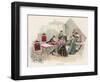 Female Workers Make Toy Theatres-null-Framed Art Print