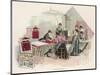 Female Workers Make Toy Theatres-null-Mounted Art Print